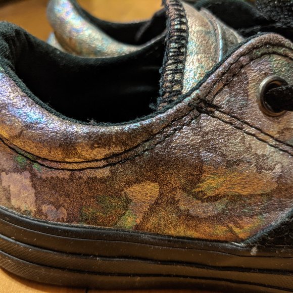 Rainbow Oil Slick Converse Sneakers - Picture 3 of 5